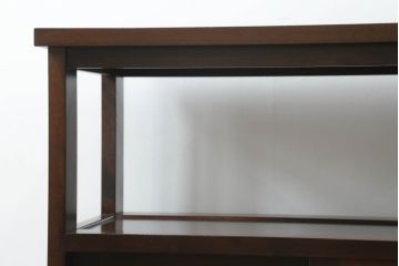 中古　美品　松本民芸家具　#505型　落ち着きのある色合いが和モダンな印象を深める茶箪笥(飾り棚、茶棚、収納棚、戸棚)(定価約30万円)(R-069685)