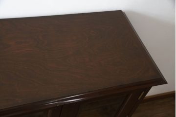 中古　美品　松本民芸家具　和モダンな雰囲気漂うC型サイドボード(サイドキャビネット、収納棚、戸棚、飾り棚)(R-069688)