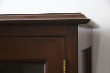 中古　美品　松本民芸家具　和モダンな雰囲気漂うC型サイドボード(サイドキャビネット、収納棚、戸棚、飾り棚)(R-069688)