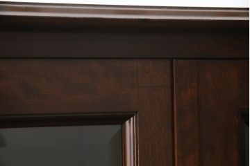 中古　美品　松本民芸家具　和モダンな雰囲気漂うC型サイドボード(サイドキャビネット、収納棚、戸棚、飾り棚)(R-069688)