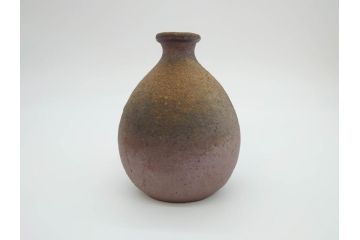 備前　人間国宝　藤原雄　徳利(共箱付き、とっくり、酒器、和食器)(R-069700)