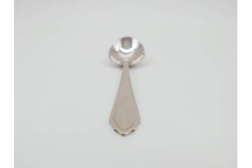 昭和レトロ　天賞堂　SILVER(シルバー)950　銀製　総重量約84g　上品な雰囲気溢れるスプーン3本・楊枝5本セット(箱付き、カトラリー)(R-069705)