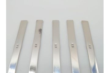 昭和レトロ　天賞堂　SILVER(シルバー)950　銀製　総重量約84g　上品な雰囲気溢れるスプーン3本・楊枝5本セット(箱付き、カトラリー)(R-069705)
