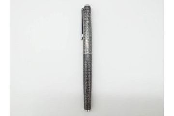 PILOT(パイロット)　〈M〉14K-585　H484　スターリングシルバー　PILOT CUSTOM STERLING SILVER JAPAN　御守　大本山　増上寺　般若心経　スペアーインキブルー付き　万年筆(共箱付き、筆記具、文具)(R-069707)