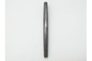 PILOT(パイロット)　〈M〉14K-585　H484　スターリングシルバー　PILOT CUSTOM STERLING SILVER JAPAN　御守　大本山　増上寺　般若心経　スペアーインキブルー付き　万年筆(共箱付き、筆記具、文具)(R-069707)
