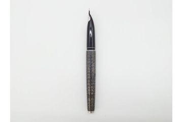 PILOT(パイロット)　〈M〉14K-585　H484　スターリングシルバー　PILOT CUSTOM STERLING SILVER JAPAN　御守　大本山　増上寺　般若心経　スペアーインキブルー付き　万年筆(共箱付き、筆記具、文具)(R-069707)