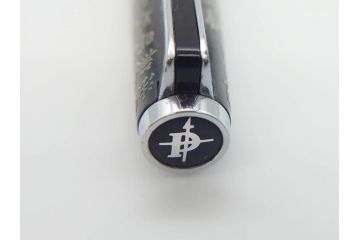 PILOT(パイロット)　〈M〉14K-585　H484　スターリングシルバー　PILOT CUSTOM STERLING SILVER JAPAN　御守　大本山　増上寺　般若心経　スペアーインキブルー付き　万年筆(共箱付き、筆記具、文具)(R-069707)