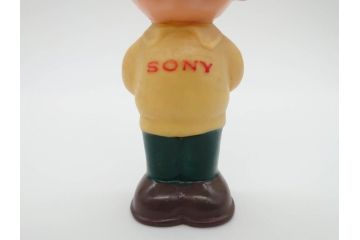 当時物　ソニー坊や　SONY　CORP　JARAN　キャラクター　フィギュア　10cm　可愛らしくて癒されるソフビ人形2体(置物)(R-069709)