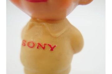 当時物　ソニー坊や　SONY　CORP　JARAN　キャラクター　フィギュア　10cm　可愛らしくて癒されるソフビ人形2体(置物)(R-069709)
