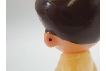 当時物　ソニー坊や　SONY　CORP　JARAN　キャラクター　フィギュア　10cm　可愛らしくて癒されるソフビ人形2体(置物)(R-069709)