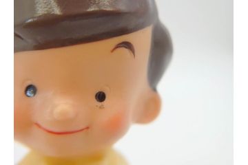 当時物　ソニー坊や　SONY　CORP　JARAN　キャラクター　フィギュア　10cm　可愛らしくて癒されるソフビ人形2体(置物)(R-069709)
