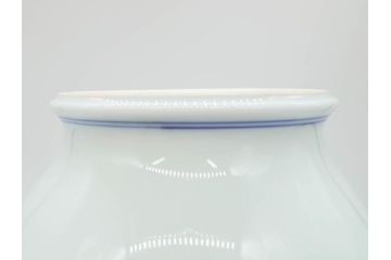 大正〜昭和初期　オールド香蘭社　染付　染錦　瑞雲麒麟文　大胆なデザインが目を惹く花入(花瓶、花器)(R-069717)