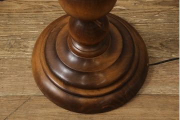 中古　絶版!　輸入品　希少　アメリカンコープ(AMERICAN COOP)　大きなガラスシェードのフロアスタンド(スタンドライト、スタンド照明)(R-069725)