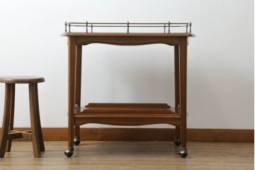 中古　DREXEL HERITAGE(ドレクセルヘリテイジ)　Et Cetera(エトセトラ)　落ち着いた色合いのワゴン(トロリー、キッチンワゴン、キッチンラック、サイドテーブル)(R-069732)