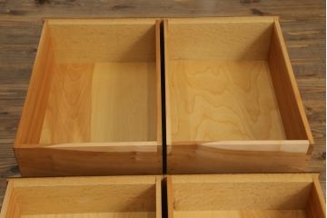 中古　松本民芸家具　丸い取っ手がアクセントのE型洋服タンス(衣装箪笥、整理タンス、収納たんす、ワードローブ、引き出し、チェスト)(R-069758)