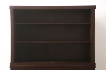 中古　美品　上質な和の空間を演出する二段重ね水屋箪笥(食器棚、茶箪笥、キャビネット、収納棚、戸棚、店舗什器)(R-069759)