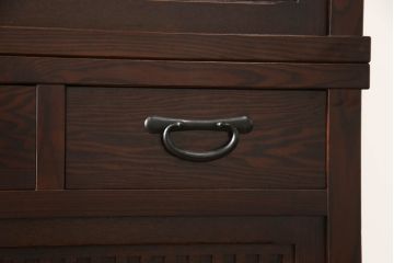 中古　美品　上質な和の空間を演出する水屋箪笥サイドボード(サイドキャビネット、収納棚、戸棚、食器棚、茶箪笥)(R-069761)