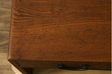 和製アンティーク　総栗材　味のある風合いが魅力の文机　(R-069769)