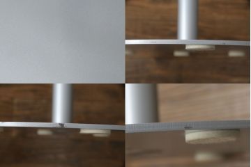 中古　短期展示品　美品　Cassinaixc.(カッシーナイクスシー)　Boomerang(ブーメラン)　シンプルで上品な佇まいが魅力のカウンターチェア4脚セット(回転椅子、ハイチェア、アームレスチェア、店舗什器)(R-069786)
