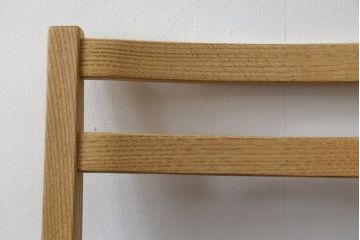 中古　短期展示品　美品　ヤクモ家具製作所　オーク材　シンプルチェア(SC40RO)　クッションタイプ　ナチュラルな風合いが優しい印象のチェア(ダイニングチェア、椅子、イス)(R-069797)