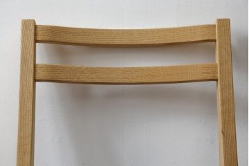 中古　短期展示品　美品　ヤクモ家具製作所　オーク材　シンプルチェア(SC40RO)　クッションタイプ　ナチュラルな風合いが優しい印象のチェア(ダイニングチェア、椅子、イス)(R-069797)