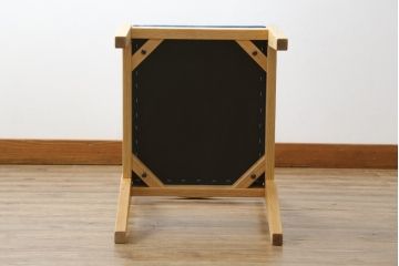 中古　短期展示品　美品　ヤクモ家具製作所　オーク材　シンプルチェア(SC40RO)　クッションタイプ　ナチュラルな風合いが優しい印象のチェア(ダイニングチェア、椅子、イス)(R-069797)