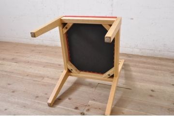 中古　短期展示品　美品　ヤクモ家具製作所　オーク材　シンプルチェア(SC40RO)　クッションタイプ　ナチュラルな風合いが優しい印象のチェア4脚セット(ダイニングチェア、椅子、イス、バラ売り可能)(定価4脚で約14万円)(R-069798)