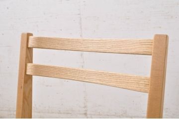 中古　短期展示品　美品　ヤクモ家具製作所　オーク材　シンプルチェア(SC40RO)　 クッションタイプ　ナチュラルな風合いが優しい印象のチェア3脚セット(ダイニングチェア、椅子、イス、バラ売り可能)(定価3脚で約10万5千円)(R-069799)