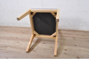 中古　短期展示品　美品　ヤクモ家具製作所　オーク材　シンプルチェア(SC40RO)　 クッションタイプ　ナチュラルな風合いが優しい印象のチェア3脚セット(ダイニングチェア、椅子、イス、バラ売り可能)(定価3脚で約10万5千円)(R-069799)