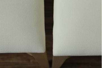 中古　短期展示品　Cassinaixc.(カッシーナイクスシー)　IXC. R&D(イクスシー.R&D)　LINE(ライン)　ウルトラスエード(ULTRASUEDE)　Eランク　シンプルですっきりとした佇まいが魅力のダイニングチェア6脚セット(椅子、イス、アームレスチェア、店舗什器)(定価6脚で約46万2千円)(R-069800)