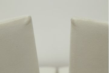 中古　短期展示品　Cassinaixc.(カッシーナイクスシー)　IXC. R&D(イクスシー.R&D)　LINE(ライン)　ウルトラスエード(ULTRASUEDE)　Eランク　シンプルですっきりとした佇まいが魅力のダイニングチェア6脚セット(椅子、イス、アームレスチェア、店舗什器)(定価6脚で約46万2千円)(R-069800)