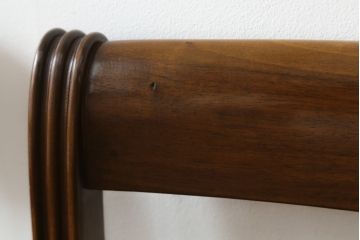 中古　スペイン製　バロッサバレンティ(VARO,S.A. VALENTI)　緩やかな曲線を描くデザインが美しいダイニングチェア4脚セット(椅子、イス)(定価4脚で約60万円)(R-069801)