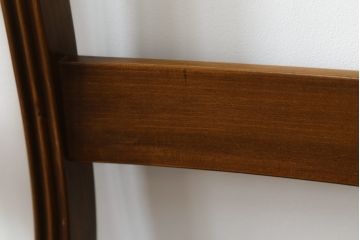 中古　スペイン製　バロッサバレンティ(VARO,S.A. VALENTI)　緩やかな曲線を描くデザインが美しいダイニングチェア4脚セット(椅子、イス)(定価4脚で約60万円)(R-069801)