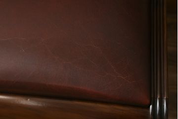 中古　スペイン製　バロッサバレンティ(VARO,S.A. VALENTI)　緩やかな曲線を描くデザインが美しいダイニングチェア4脚セット(椅子、イス)(定価4脚で約60万円)(R-069801)