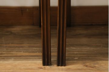中古　スペイン製　バロッサバレンティ(VARO,S.A. VALENTI)　緩やかな曲線を描くデザインが美しいダイニングチェア4脚セット(椅子、イス)(定価4脚で約60万円)(R-069801)