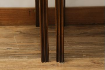 中古　スペイン製　バロッサバレンティ(VARO,S.A. VALENTI)　緩やかな曲線を描くデザインが美しいダイニングチェア2脚セット(椅子、イス)(定価2脚で約30万円)(R-069802)