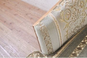 中古　美品　DREXEL HERITAGE(ドレクセルヘリテイジ)　肘カバー・クッション付き　ゆったりとした寛ぎの空間づくりに取り入れたい1人掛けソファ(一人掛けソファ、1Pソファ、アームソファ、アームチェア、椅子、イス)(R-069808)