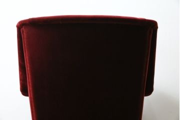 イタリアビンテージ　Lloyd's Antiques(ロイズ・アンティークス)取り扱い　置くだけでも絵になるモダンな1人掛けソファ(アームチェア、サロンチェア、椅子、イス、ヴィンテージ)(定価約40万円)(R-069810)