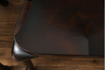中古　希少!!　松本民芸家具　中古ではなかなかお目にかかれない猫脚ウィンザーチェア2脚セット(ウインザーチェア、アームチェア、板座チェア、ダイニングチェア、椅子、イス)(定価2脚で約68万円)(R-069813)