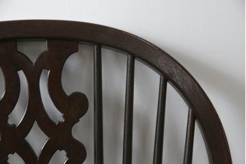 中古　希少!!　松本民芸家具　中古ではなかなかお目にかかれない猫脚ウィンザーチェア(ウインザーチェア、アームチェア、板座チェア、ダイニングチェア、椅子、イス)(定価約34万円)(R-069814)