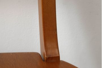 中古　横浜ダニエル(daniel)　アメリカンシリーズ　シンプルなデザインが取り入れやすいダイニングチェア(アームレスチェア、板座チェア、椅子、イス)(定価約10万円)(R-069817)