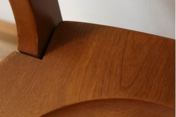 中古　横浜ダニエル(daniel)　アメリカンシリーズ　シンプルなデザインが取り入れやすいダイニングチェア(アームレスチェア、板座チェア、椅子、イス)(定価約10万円)(R-069817)