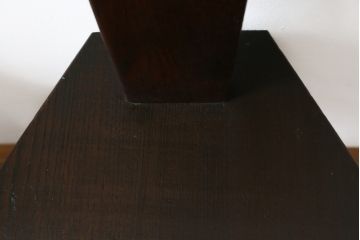 イギリスビンテージ　オーク材　タータンチェックのデザインが魅力的なスピニングチェア2脚セット(板座チェア、椅子、イス、ヴィンテージ)(R-069831)