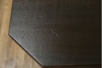 イギリスビンテージ　オーク材　タータンチェックのデザインが魅力的なスピニングチェア2脚セット(板座チェア、椅子、イス、ヴィンテージ)(R-069831)