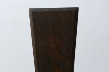 イギリスビンテージ　オーク材　タータンチェックのデザインが魅力的なスピニングチェア2脚セット(板座チェア、椅子、イス、ヴィンテージ)(R-069831)