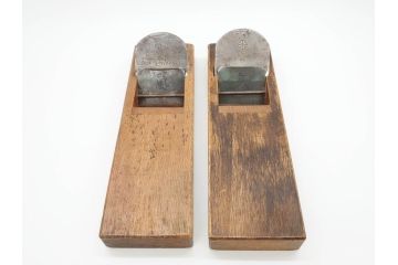 極上品　玉鋼　嵐山　東京兵部作　純和鉄鋼　兵部　東京鉋　大工道具　鉋2個セット(かんな、カンナ)(R-069853)