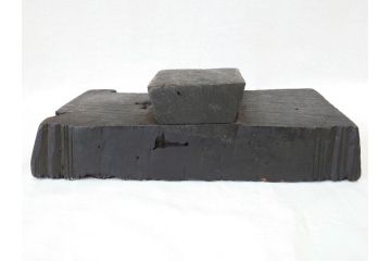 アンティーク　インド　更紗　細やかな彫りが美しい版木3個セット(ウッドスタンプ、木版画)(R-069854)