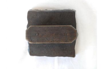 アンティーク　インド　更紗　細やかな彫りが美しい版木3個セット(ウッドスタンプ、木版画)(R-069854)