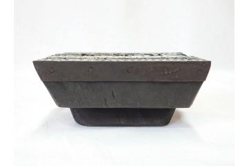 アンティーク　インド　更紗　細やかな彫りが美しい版木3個セット(ウッドスタンプ、木版画)(R-069854)