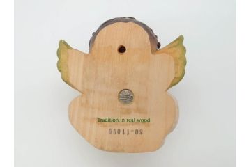 イタリア　ANRI(アンリ)　Juan Ferrandiz(ホアン・フェランディス)　Cherud red　大小　ふわふわした雰囲気が癒される木彫り置物2個セット(ウッドドール、天使)(R-069857)